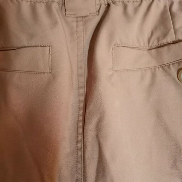 Champion Authentic M Tan Pockets Zipper Flat Front Men's Golf Shorts - Picture 4 of 11